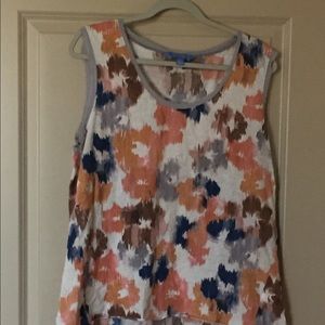 Simply Vera Wang Tank Top Size XLarge flower print
